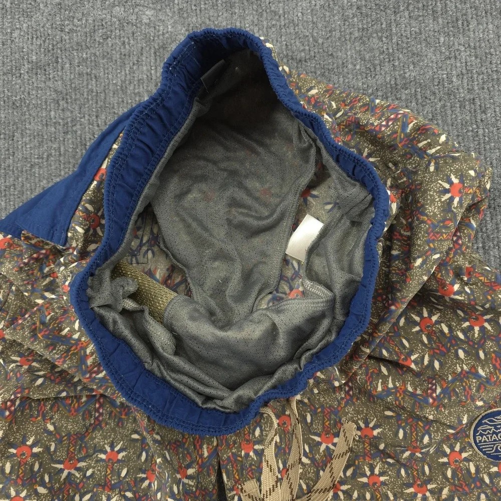 Patagonia Swim Shorts Mens M‎ Floral Print Elastic Waist Mesh Lined Surf Beach